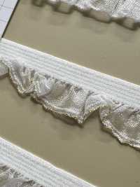 HW-3036 Vải Vải Organdy Viền Kim Tuyến Vàng Co Giãn Băng[Ruy Băng, Băng, Dây] Không thương hiệu Ảnh phụ