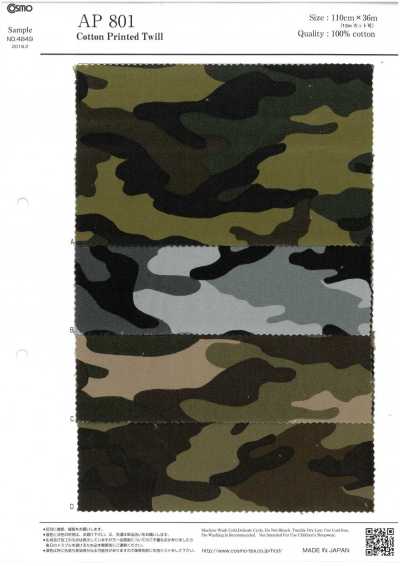 AP801 Twill Rằn Ri (Cuộn Tròn)