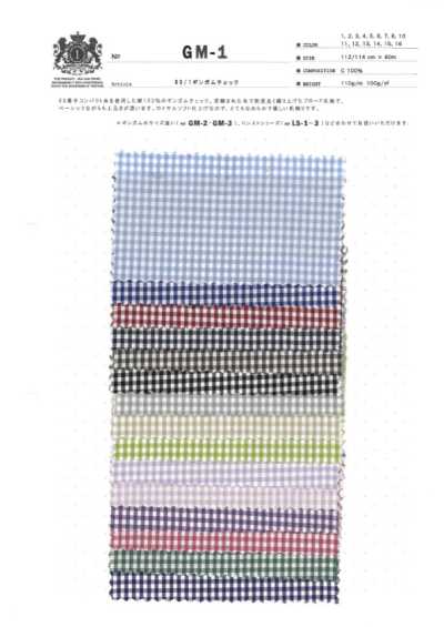 GM-1 Kẻ Caro Gingham 60/1
