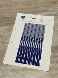 ST-9220 Kẻ Sọc Xanh 80/2[Vải] Kuwamura Ảnh phụ