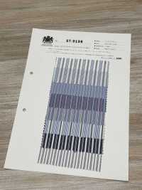 ST-9198 Vải Cotton Typewritter Kẻ Sọc(Hoàn Thiện Viền Môi Trẻ Con) Kuwamura Ảnh phụ