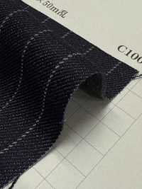 810-YWG Quần Vải Bò Kẻ Sọc đục Lỗ 11oz Dệt May Yoshiwa Ảnh phụ