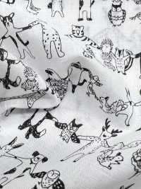 1026-625-10 60 Con Vật Vải Cotton Lawn Nắm Tay Nhau Hokkoh Ảnh phụ