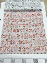 1026-625-10 60 Con Vật Vải Cotton Lawn Nắm Tay Nhau Hokkoh Ảnh phụ