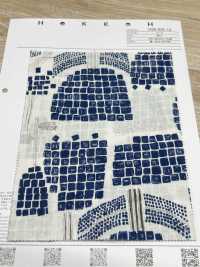 1026-625-14 60 Vải Cotton Lawn Hoa Gạch Cỏ Hokkoh Ảnh phụ