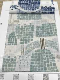 1026-625-14 60 Vải Cotton Lawn Hoa Gạch Cỏ Hokkoh Ảnh phụ