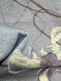 7026-440-1 In Chuyển Nhiệt Vải Cotton Tenjiku Kết Hợp Hoa Rơi Hokkoh Ảnh phụ