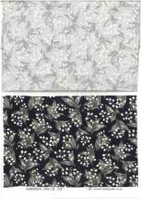 KTS7135 Vải Broadcloth Họa Tiết Hoa Nhỏ Và Hình Mèo Kobayashi Bông Ảnh phụ