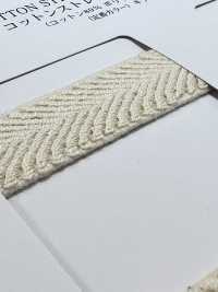 RCW1834 Cotton Co Giãn Dệt Xương Cá Lớn[Ruy Băng, Băng, Dây] RIVER Ảnh phụ