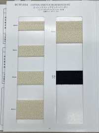 RCW1834 Cotton Co Giãn Dệt Xương Cá Lớn[Ruy Băng, Băng, Dây] RIVER Ảnh phụ