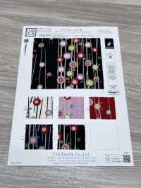 KKP2338-D-YTSUBAKI Futako Vải Chirimen Yume Tsubaki Uni Textile Ảnh phụ