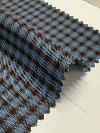 3SG042 Vải Oxford Kẻ Caro Polyester Tái Chế CHAMBRAY Ảnh phụ