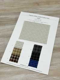 3SG040 Vải Kẻ Sọc Dobby Thủ Công Bằng Cotton Hữu Cơ CHAMBRAY Ảnh phụ