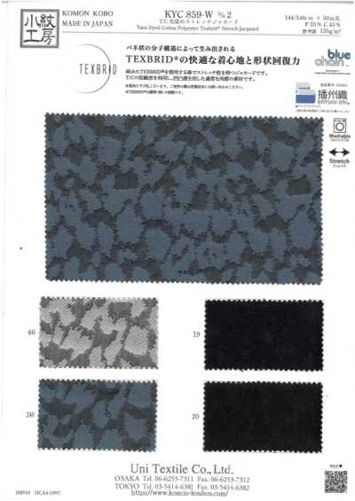 KYC859-WD-2 T/C Nhuộm Sợi Co Giãn Jacquard