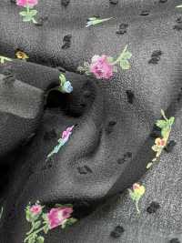 KKP2755-D118 Vải Georgette Cắt Tuyết Uni Textile Ảnh phụ