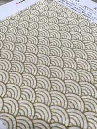 KKP3338-D-SEIKAIHA Futako Vải Chirimen Seigaiha Uni Textile Ảnh phụ