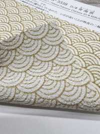 KKP3338-D-SEIKAIHA Futako Vải Chirimen Seigaiha Uni Textile Ảnh phụ