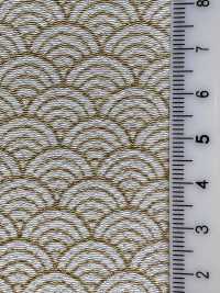 KKP3338-D-SEIKAIHA Futako Vải Chirimen Seigaiha Uni Textile Ảnh phụ
