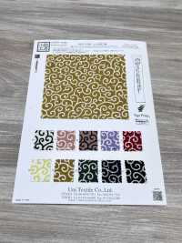 KKP3338-D-KARAKUSA Mẫu Kiểu Ả Rập Futako Vải Chirimen Uni Textile Ảnh phụ