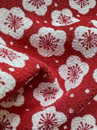 KKP3338-D-UMEARARE Bánh Gạo Mận Futako Vải Chirimen Uni Textile Ảnh phụ