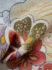 KKP2338-D-SYOCHIKU Futako Vải Chirimen Thông, Tre Và Mận Uni Textile Ảnh phụ