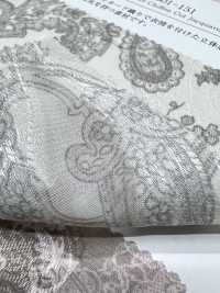 KKP4193-D301-151 Voan Chiffon Cắt Kiểu Jacquard[Vải] Uni Textile Ảnh phụ