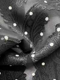 KKP4193-D301-73 Voan Chiffon Cắt Kiểu Jacquard[Vải] Uni Textile Ảnh phụ