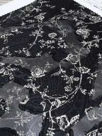 KKP4193-D301-75 Voan Chiffon Cắt Kiểu Jacquard[Vải] Uni Textile Ảnh phụ