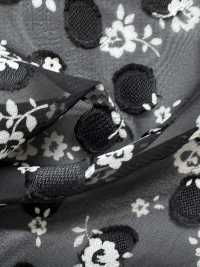 KKP4193-D119-50 Voan Chiffon Cắt Kiểu Jacquard[Vải] Uni Textile Ảnh phụ