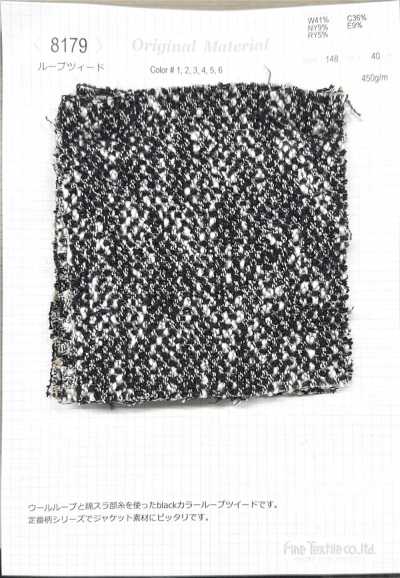 8179 Vải Tweed Sợi Vòng