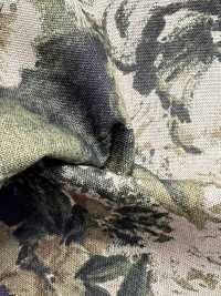 7026-1730-1 Vải Mộc Sợi Gai Pha Lanh Với Họa Tiết Hoa Lớn. Hokkoh Ảnh phụ