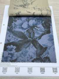 7026-1730-1 Vải Mộc Sợi Gai Pha Lanh Với Họa Tiết Hoa Lớn. Hokkoh Ảnh phụ