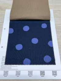 7026-1720-6 21W Corduroy Kẻ Sọc Vẽ Tay Hình Tròn[Vải] Hokkoh Ảnh phụ