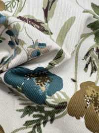 4026-1755-6 21W Vải Corduroy Kẻ Nhuộm Hoa Hokkoh Ảnh phụ