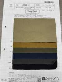OS2012 Vải Duck Chỉ Không đều 20/1×12/1 SHIBAYA Ảnh phụ