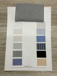 5SG032 Kẻ Sọc Cotton Poplin[Vải] CHAMBRAY Ảnh phụ