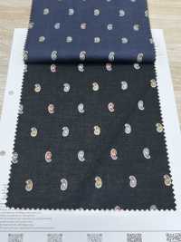 7026-1615-1 60 Vải Cotton Lawn 9088 Mini Paisley Hokkoh Ảnh phụ