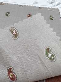 7026-1615-1 60 Vải Cotton Lawn 9088 Mini Paisley Hokkoh Ảnh phụ