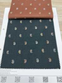 7026-1615-1 60 Vải Cotton Lawn 9088 Mini Paisley Hokkoh Ảnh phụ