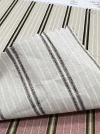 7026-1240-1 Kẻ Sọc Poplin Mật độ Cao[Vải] Hokkoh Ảnh phụ