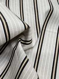 7026-1240-1 Kẻ Sọc Poplin Mật độ Cao[Vải] Hokkoh Ảnh phụ