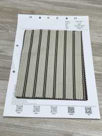 7026-1240-1 Kẻ Sọc Poplin Mật độ Cao[Vải] Hokkoh Ảnh phụ