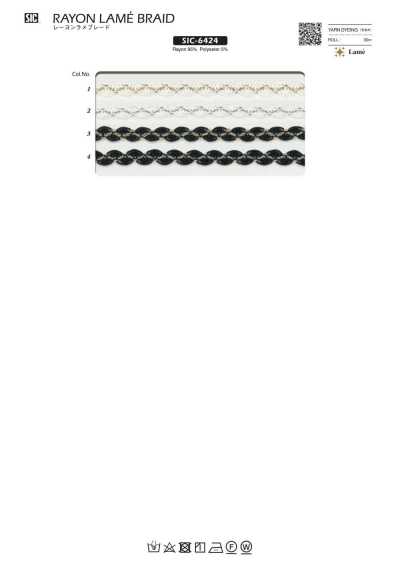 SIC-6425 Dây Tết Rayon ánh Kim
