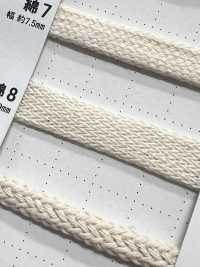 C8 Dây Chất Liệu Tự Nhiên PART1 Cotton 8 Sợi, Dây Buộc Túi 9.0mm[Ruy Băng, Băng, Dây] Cordon Ảnh phụ