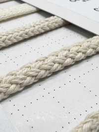 C10 Dây Chất Liệu Tự Nhiên PHẦN 1 Dây Tròn 10% Cotton 6.0mm[Ruy Băng, Băng, Dây] Cordon Ảnh phụ