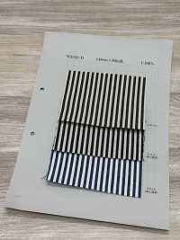 W3333-D Vải Denim Cotton Kẻ Sọc đậm Màu Nâu Vải Bò 10oz Dệt May Yoshiwa Ảnh phụ