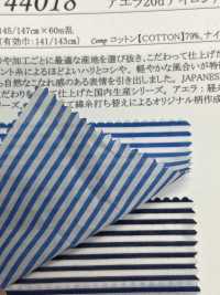 44018 Vải Cotton Lawn Aera 20d Nylon/60 Chỉ đơn, Kiểu Dáng Sọc Ngang, Hoàn Thiện Kiểu Giặt GS. SUNWELL Ảnh phụ