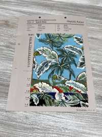 4243 Phong Cách Vải Broadcloth , Thư Giãn, Cây Cọ Và Chuối. VANCET Ảnh phụ