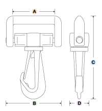 LN-R Kẹp Nhanh YKK LN-R 20mm-50mm[Mặt Thắt Lưng Và Móc] YKK Ảnh phụ