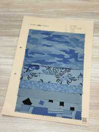 A-1532 Họa Tiết Phối Hợp Nhuộm Màu Chàm In[Vải] ARINOBE CO., LTD. Ảnh phụ